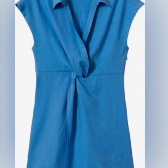 Mango Blue Mini Dress - Picture 2 of 2